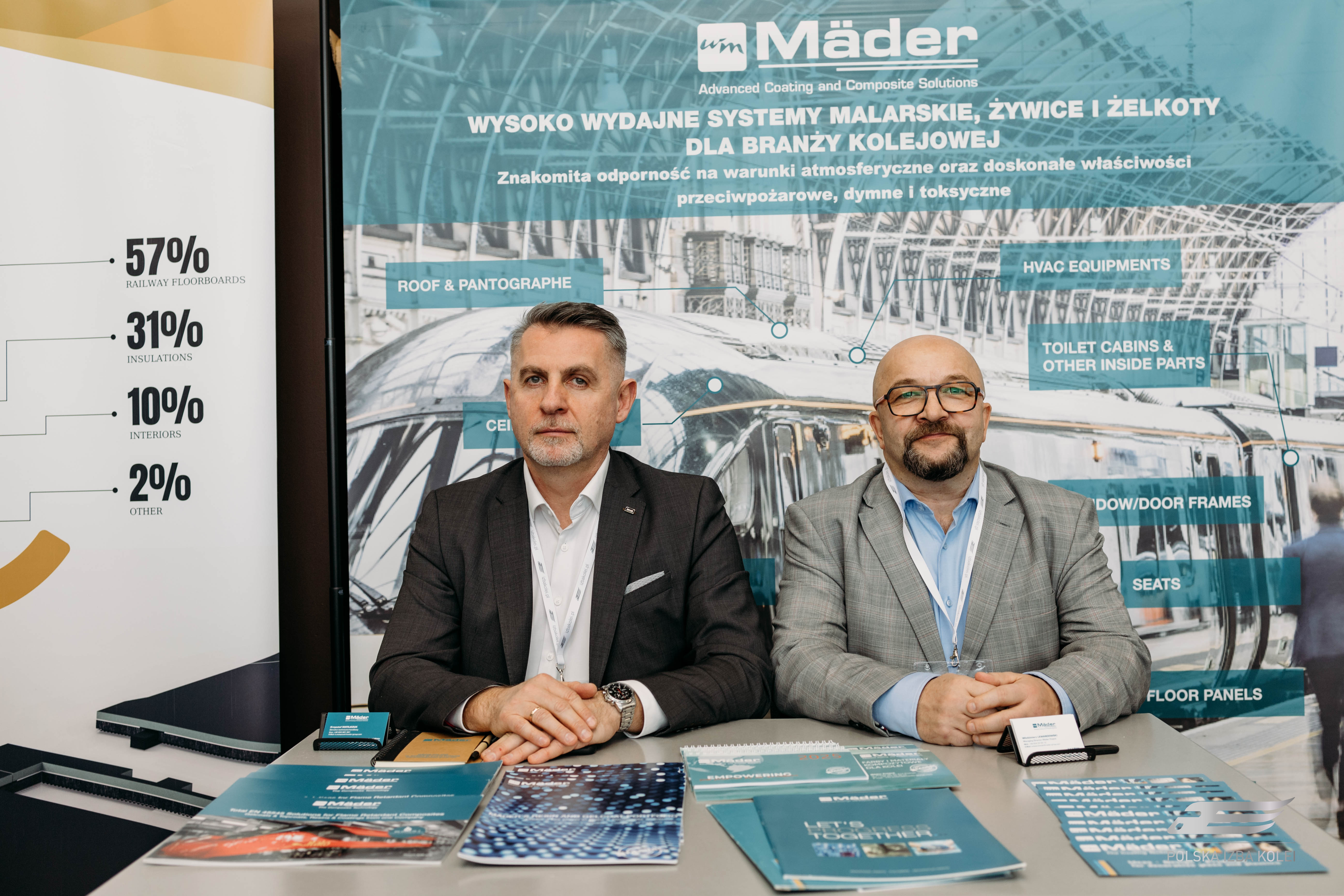 Stoisko firmy na targach KolejNet