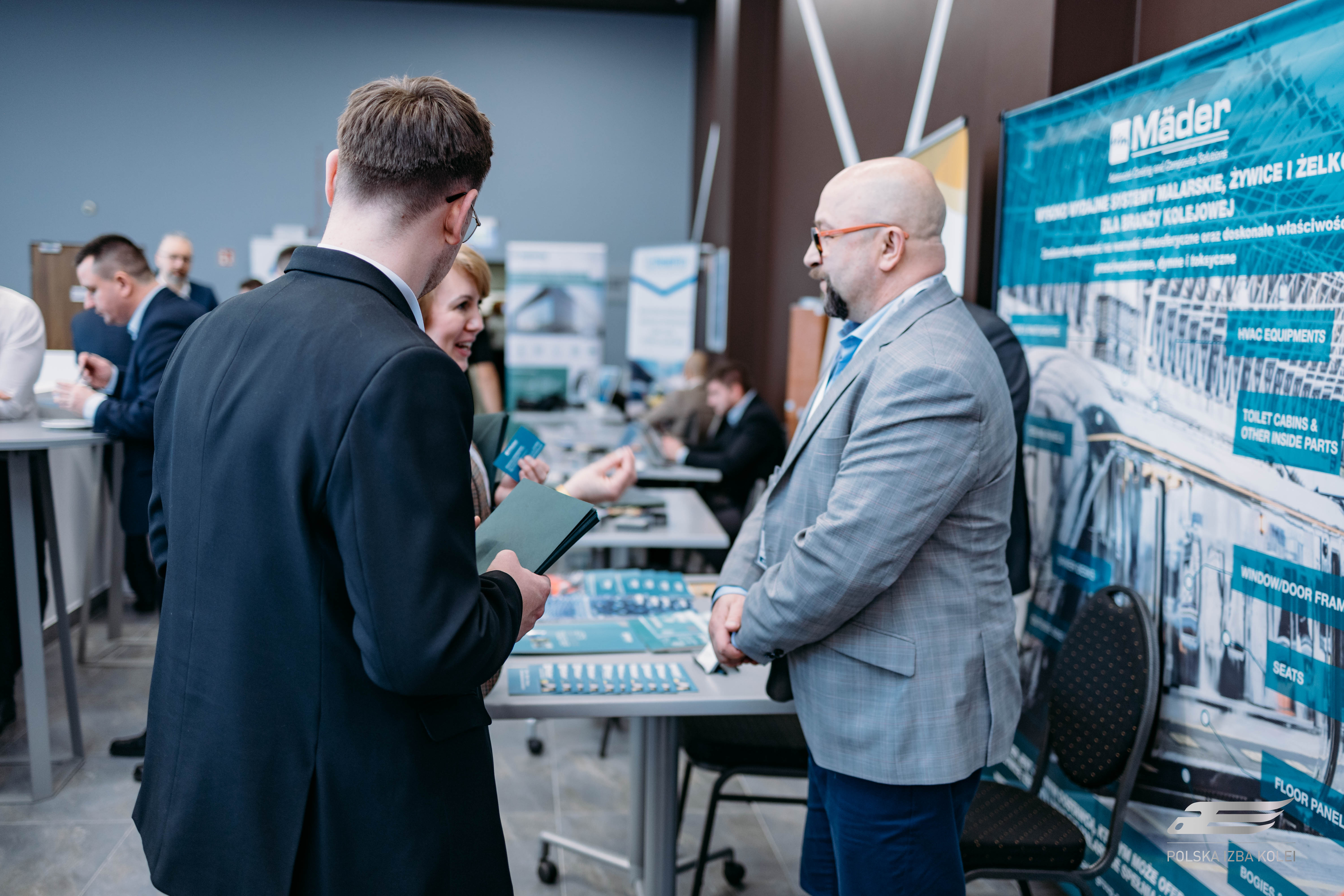 Stoisko firmy na targach KolejNet