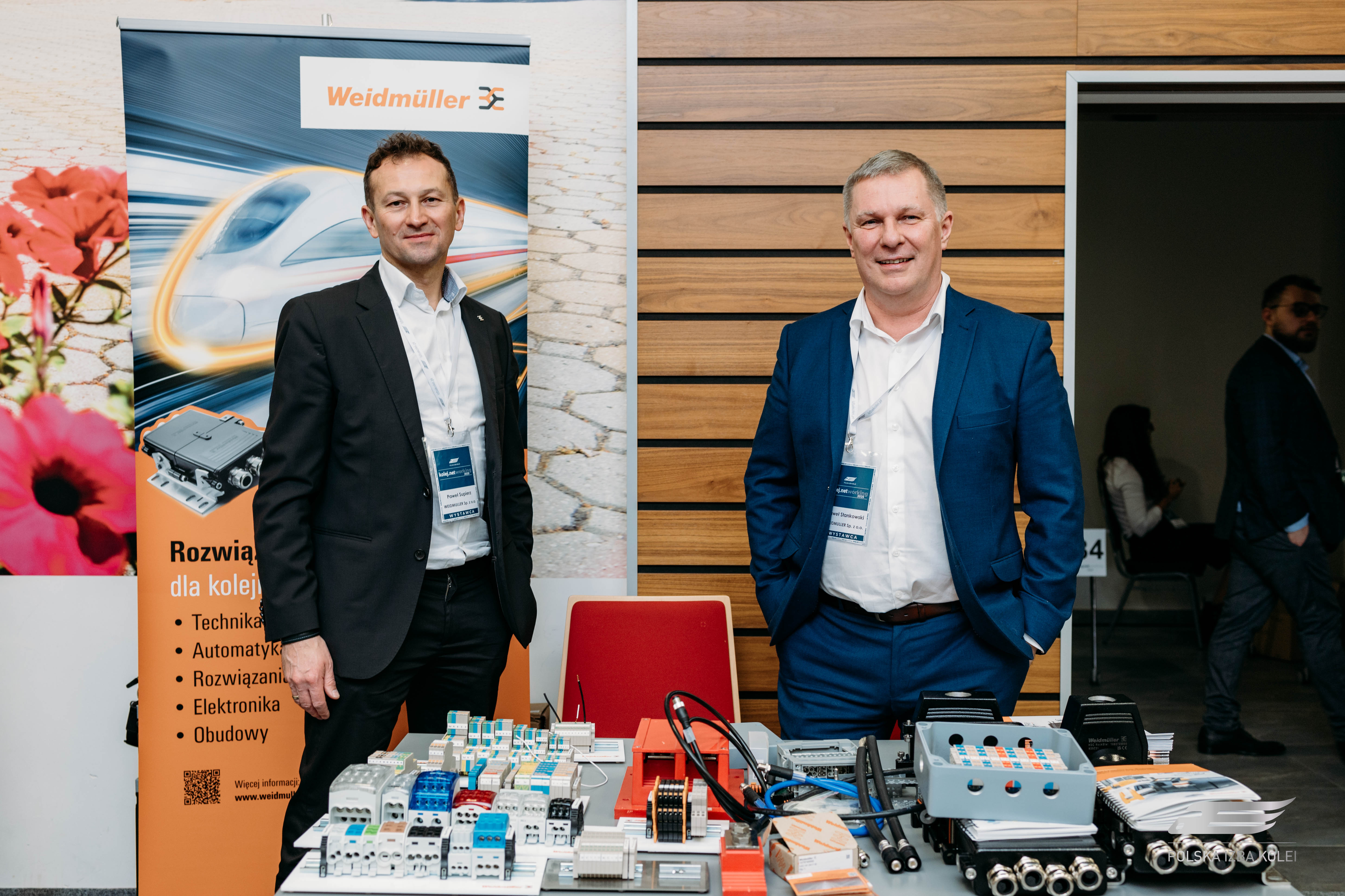 Stoisko firmy na targach KolejNet