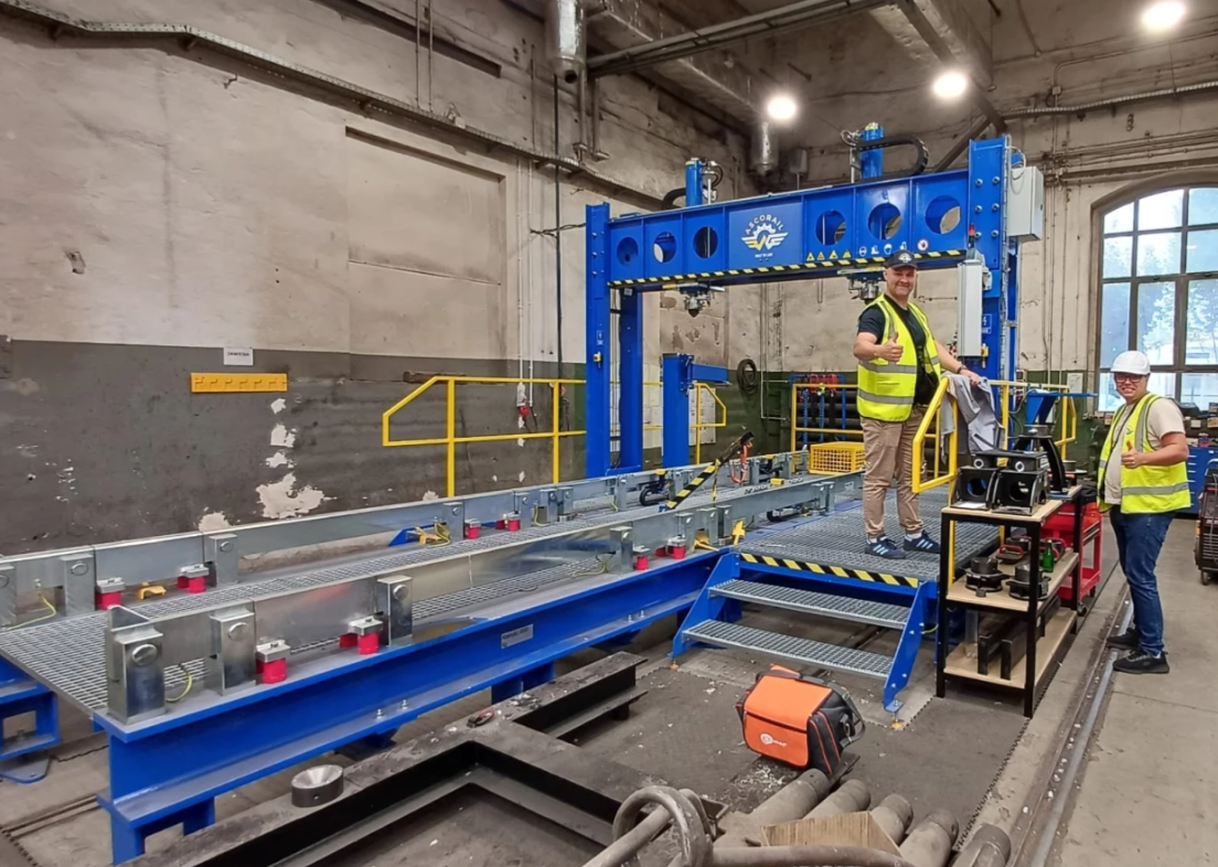 Stanowisko do badań wózków tramwajowych