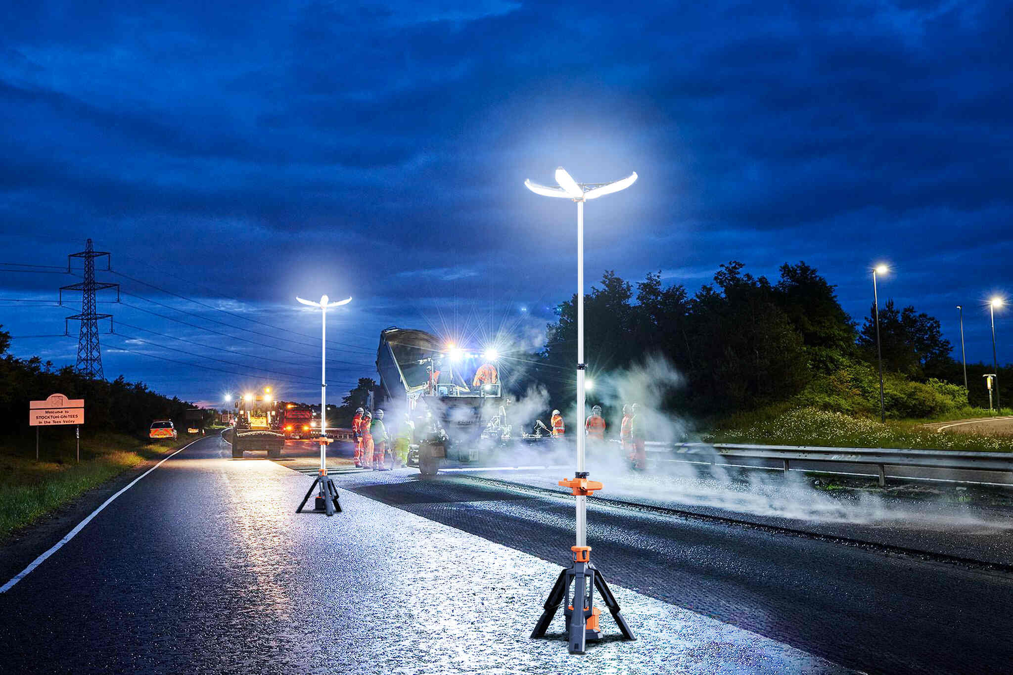 Lampa wieża oświetleniowa akumulatorowa PL-200 – PŁATKI